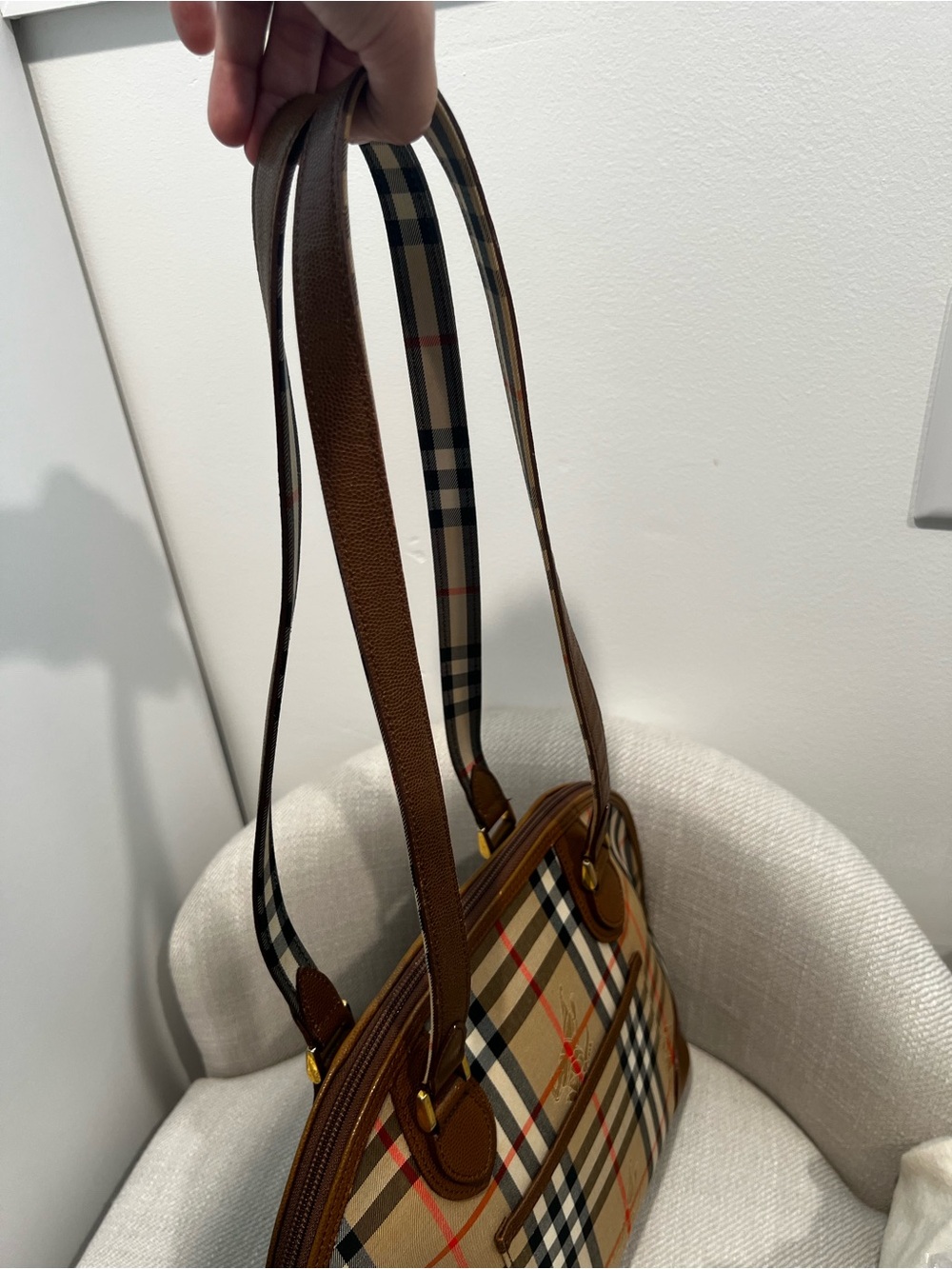Vintage Burberry Nova Check Shoulder Purse and Wallet Set - Picture 4 of 16